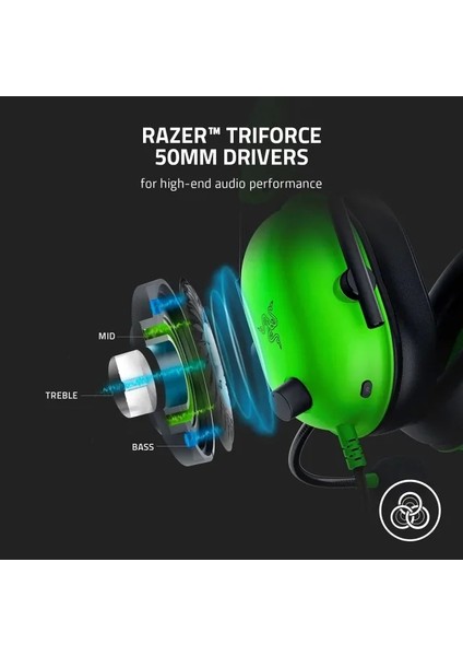 Blackshark V2 x Gaming Kulaklık Green Pc