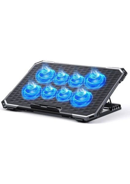 Laptop Soğutucu - 35.5-43 cm 8 Fans Blue