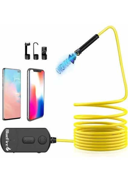 5mp 1944P Hd Wifi Yarı Sert ve Kablosuz Endoskop 3.5m