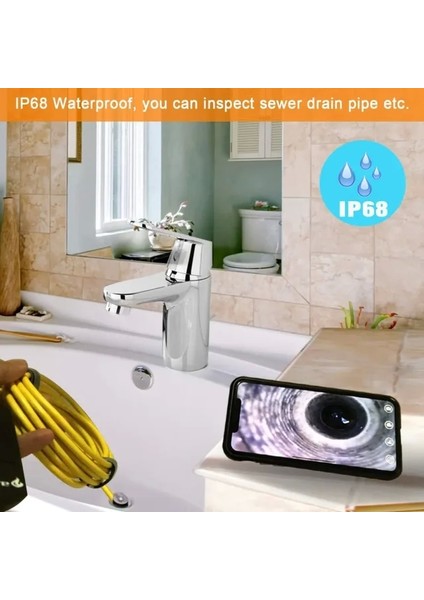 5mp 1944P Hd Wifi Yarı Sert ve Kablosuz Endoskop 3.5m fırsatları