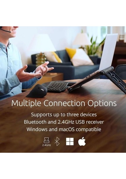 Pro Fit Ergonomik Kablosuz Klavye (K75406US) Rechargeable Keyboard Black modelleri