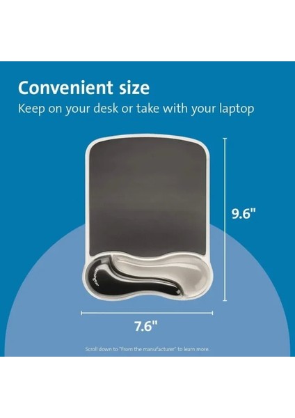 Duo Jel Fare ve Klavye Bilek Dinlendirme Paketi Seti Mouse Pad Gray fiyatları