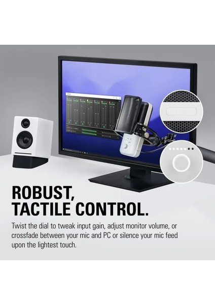 Wave:3 Premium Studio Quality USB Condenser Mikrafon White Microphone