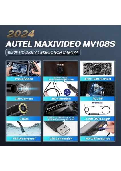 Maxivideo Dijital Endoskop Kamera MV108S fiyatları