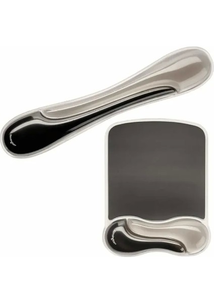 Duo Jel Fare ve Klavye Bilek Dinlendirme Paketi Seti Gray