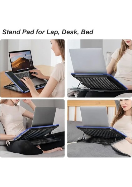Dizüstü Bilgisayar Soğutma Pedi - 38-43.9 cm Blue fırsatları