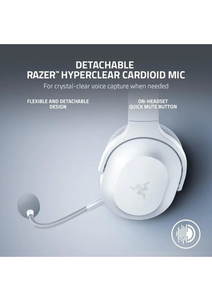 Barracuda x Kablosuz Çoklu Platform Oyun Kulaklığı White Barracuda x Headset