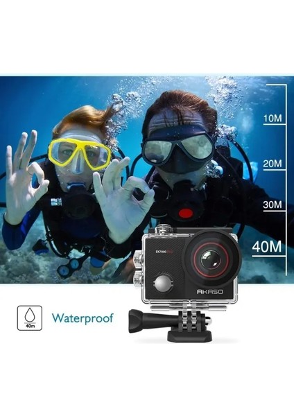 EK7000 Pro 4K Dokunmatik Ekran Sualtı Aksiyon Kamerası With 64GB Microsd Card indirimleri