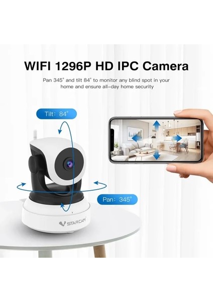Wifi 1080P Kablosuz Köpek Kamerası Pet Camera