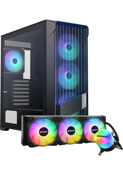 X603 Mid Tower Atx Oyun Bilgisayarı Kasası Black