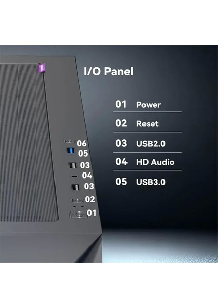 X603 Mid Tower Atx Oyun Bilgisayarı Kasası Black fırsatları