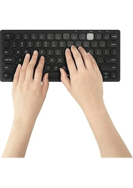 Çok Cihazlı Çift Kablosuz Kompakt Klavye (K75502US) Black Compact Wireless fırsatları