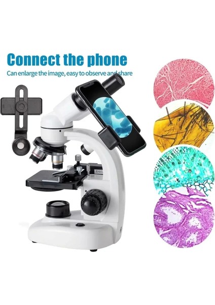 Bogrınuo Bileşik Binoküler Mikroskop 40X-2000X Büyütme Binocular Electron
