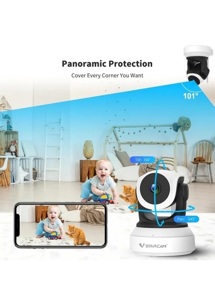 Wifi 1080P Kablosuz Köpek Kamerası Indoor Battery Camera