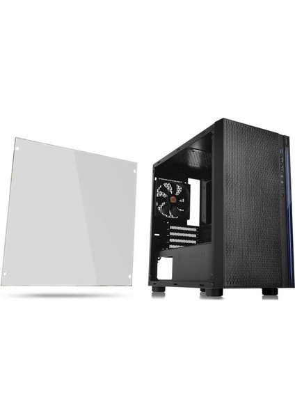Versa H18 Temperli Cam Spcc Micro Atx Oyun Bilgisayarı Kasası H18 Black