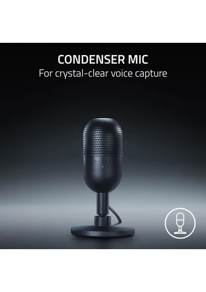 Seiren V3 Mini USB Mikrofon Black