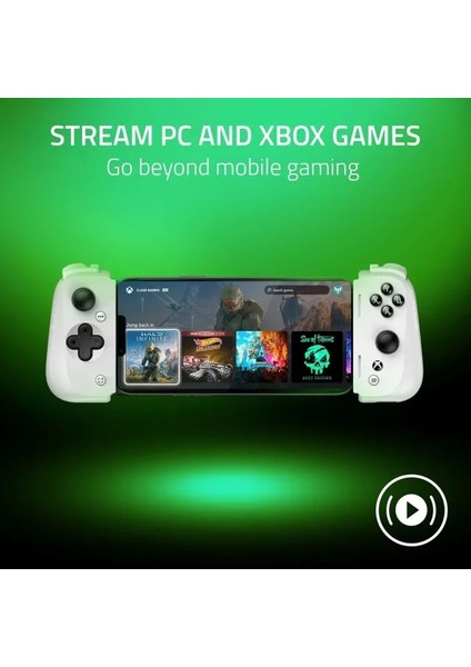 Kishi V2 Pro Mobil Oyun Konsolu Xbox Sürümü White Kishi V2
