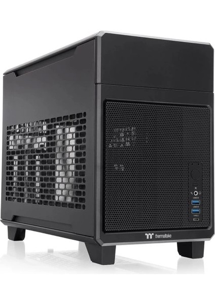 Core V21 Spcc Mikro Atx Mini Itx Cube Oyun Bilgisayarı Kasası TR100 Black