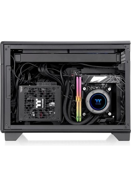 Core V21 Spcc Mikro Atx Mini Itx Cube Oyun Bilgisayarı Kasası TR100 Black