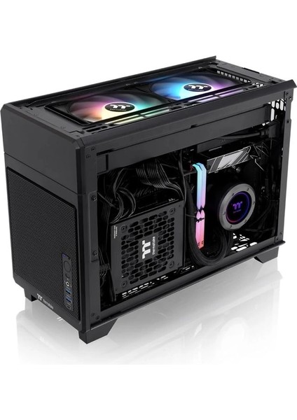 Core V21 Spcc Mikro Atx Mini Itx Cube Oyun Bilgisayarı Kasası TR100 Black