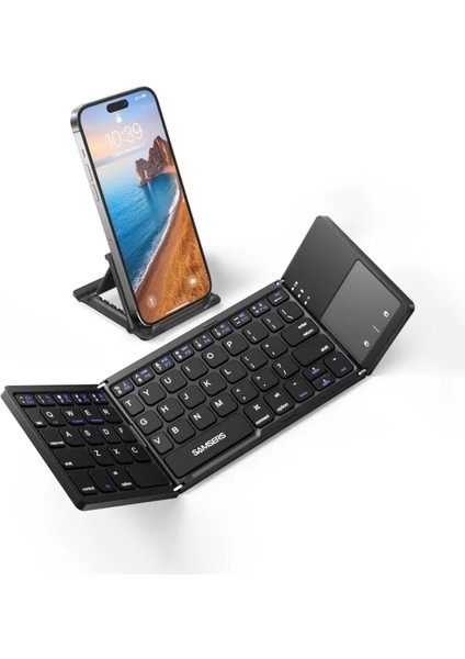 Touchpadli Katlanabilir Bluetooth Klavye Bt x 1 Black