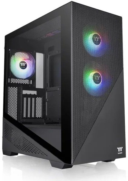 Divider 170 Tg Argb Anakart Sync Matx 2X120MM Argb Fanlı Bilgisayar Kasası Divider 370 Black