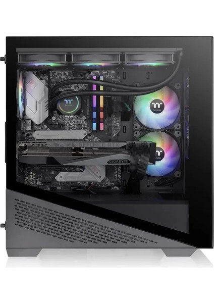 Divider 170 Tg Argb Anakart Sync Matx 2X120MM Argb Fanlı Bilgisayar Kasası Divider 370 Black