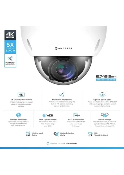 4K Optik Zoom Ip Değişken Odaklı 8mp Dış Mekan Güvenlik Kamerası fiyatları