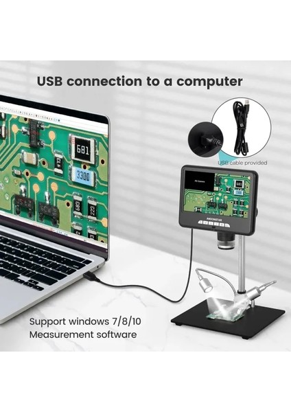 AD207S HDMI Dijital Mikroskop 7''