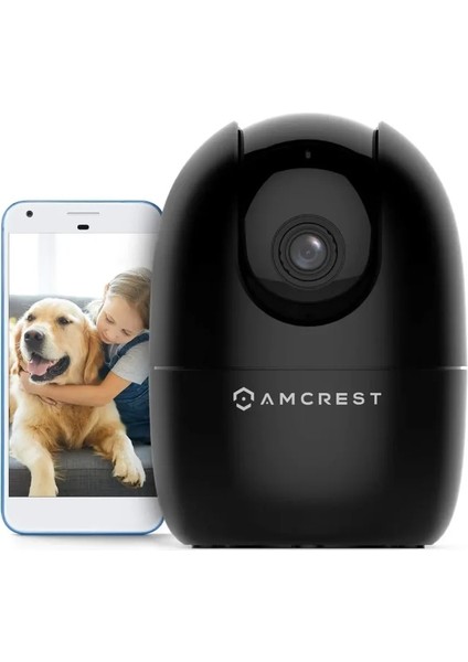 1080P Wifi Kamera İç Mekan Köpek Kamerası ASH21-B (Black)