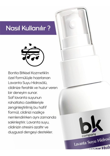 Lavanta Suyu Doğal Ve Saf Canlandırıcı Ve Besleyici Etkili Tonik 50 ml