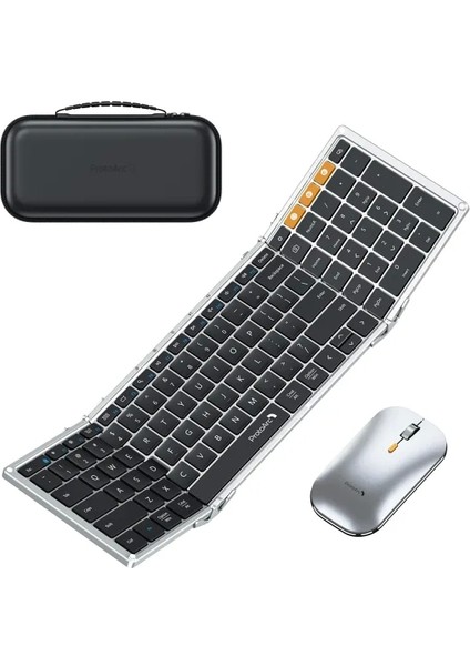 Protoarc XKM01 Katlanabilir Klavye ve Fare Black Silver