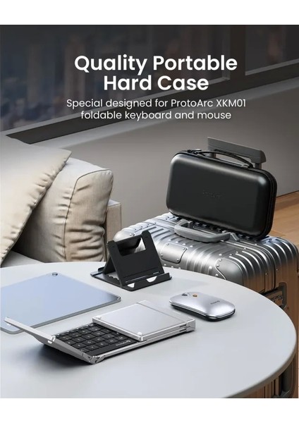 Protoarc XKM01 Katlanabilir Klavye ve Fare Black Silver indirimleri