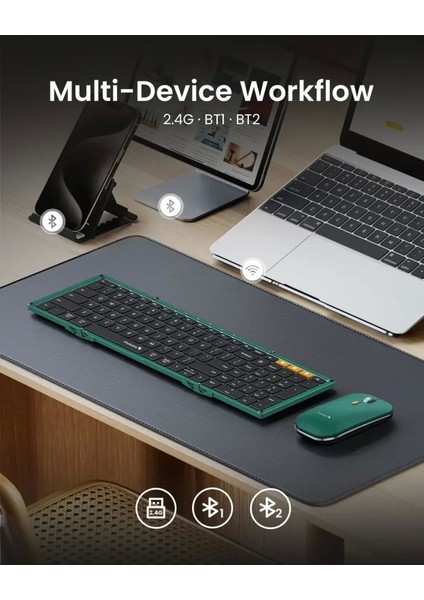 Protoarc XKM01 Katlanabilir Klavye ve Fare Green fırsatları