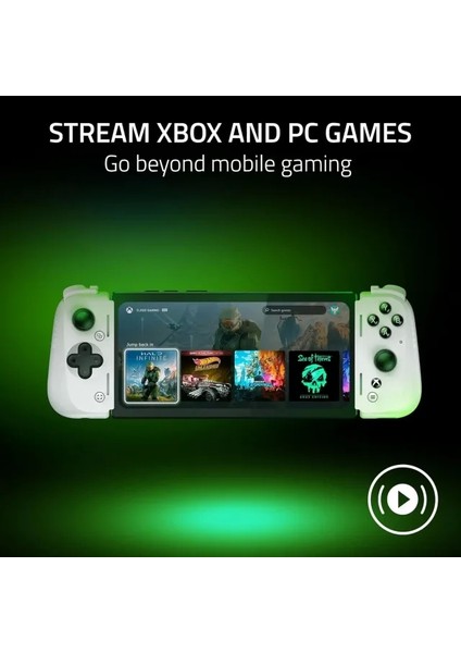 Kishi V2 Pro Mobil Oyun Konsolu Xbox Sürümü White Kishi V2 Pro