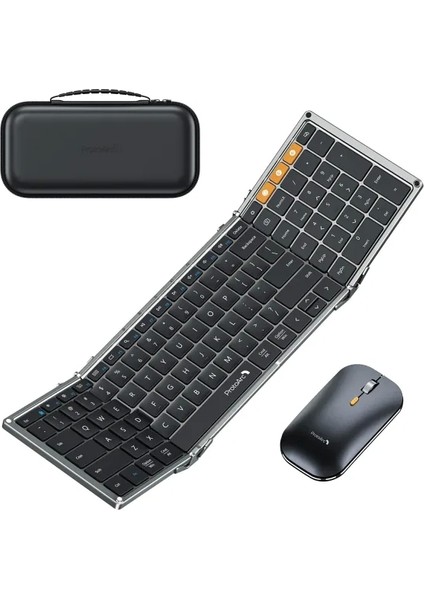 Protoarc XKM01 Katlanabilir Klavye ve Fare Black Gray