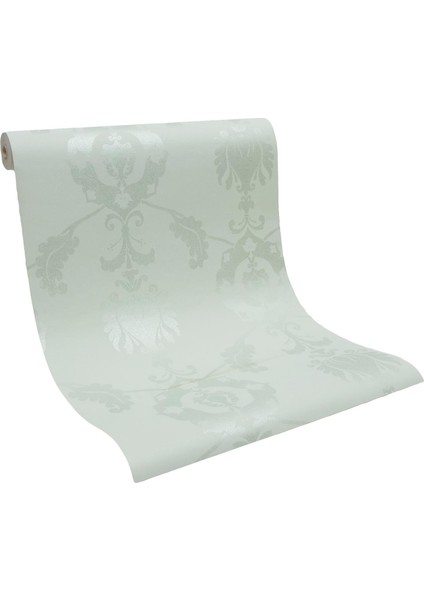 Duvar Kağıdı Nil Yeşili Damask Desenli D-Dept Rive Gauche - Vinly