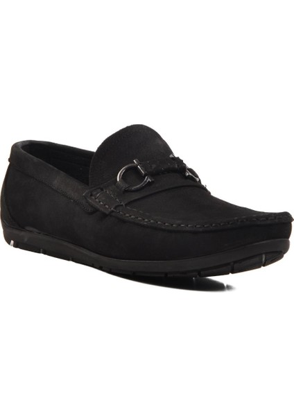 505454 M Siyah Nubuk Erkek Günlük Ayakkabı Loafer