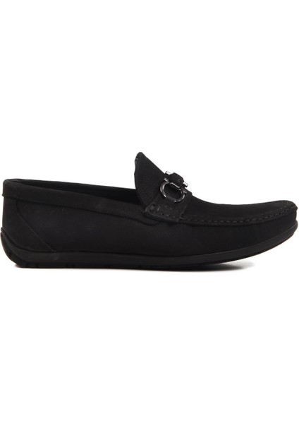 505454 M Siyah Nubuk Erkek Günlük Ayakkabı Loafer modelleri