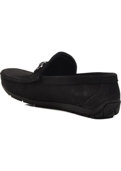 505454 M Siyah Nubuk Erkek Günlük Ayakkabı Loafer fırsatları