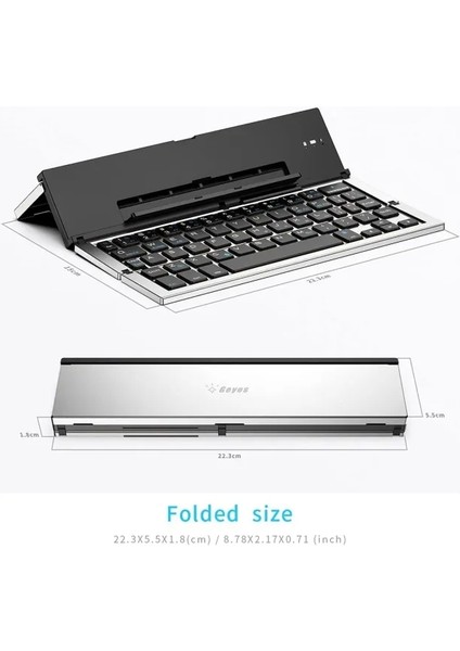 Katlanır Bluetooth Klavye GK608