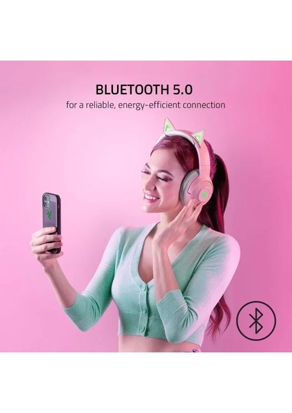Kraken Bt Kitty Edition Kulak Üstü Kulaklık Headset