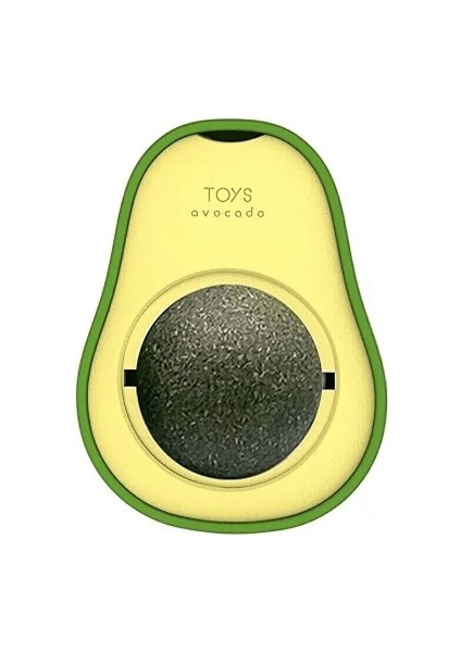 Avokado Şeklinde Catnipli Doğal Kedi Yalama Topu 6 cm fırsatları