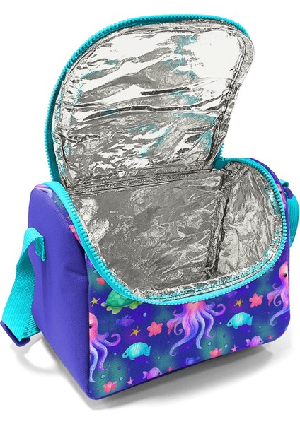 Kids Lavanta Turkuaz Deniz Temalı Thermo Beslenme Çantası 12783 fırsatları