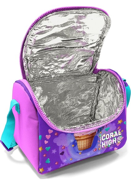 Kids Mor Pembe Unicorn Desenli Thermo Beslenme Çantası 12782 fırsatları