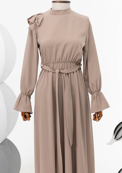 3016 Elbise - Bej fiyatları