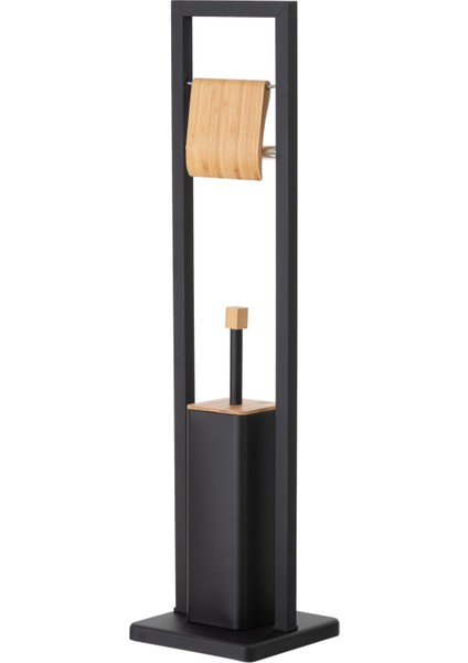 Boho Tuvalet Fırçalık&kağıtlık Siyah 20X20X80 modelleri