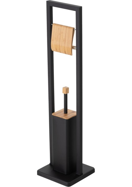 Boho Tuvalet Fırçalık&kağıtlık Siyah 20X20X80 fırsatları