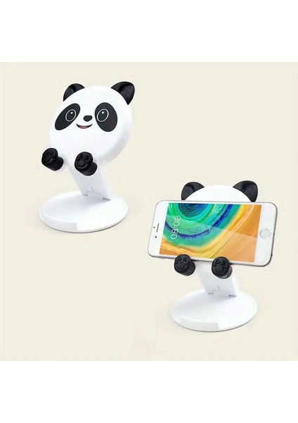 Sevimli Panda Telefon Tutucu Masa Üstü Standı
