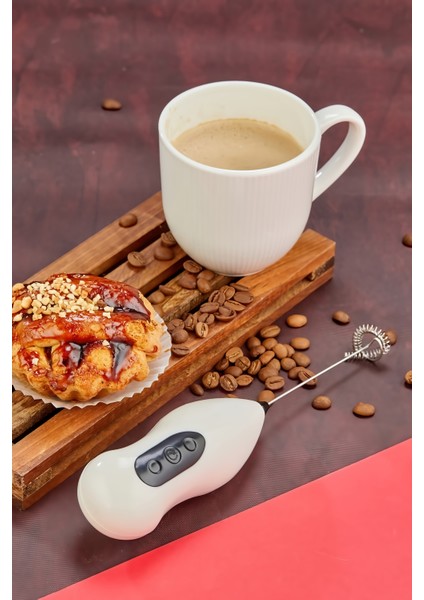 Elektrikli Süt ve Kahve Köpürtücü – Taşınabilir, Çift Hız Ayarlı, Paslanmaz Çelik Çırpıcı, Kahve, Latte, Cappuccino, Matcha ve Sıcak Çikolata Için Mükemmel Köpük